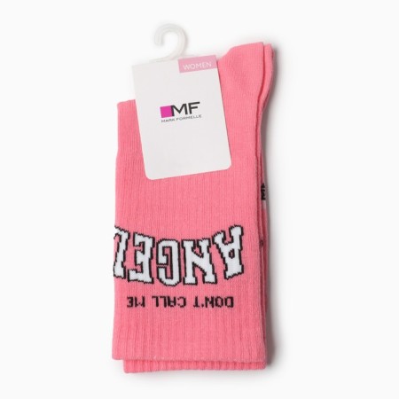 Women's socks, pink color, size 23-25-2