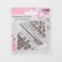Installation buttons, alpha (S-shaped), d = 10 mm, 8 pcs, with the installer, silver color