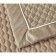 A set with a veil "Molly", size 160x220 cm, 50x70 cm, coffee color