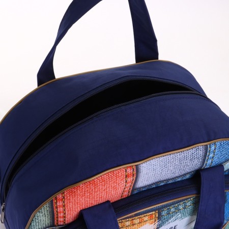Small Small 20 "with a bag, a lightning department, an external pocket, with an extension, the color is blue-11