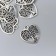 Decor for creativity Metal "Tree in the Heart" silver 1.8x1.7 cm