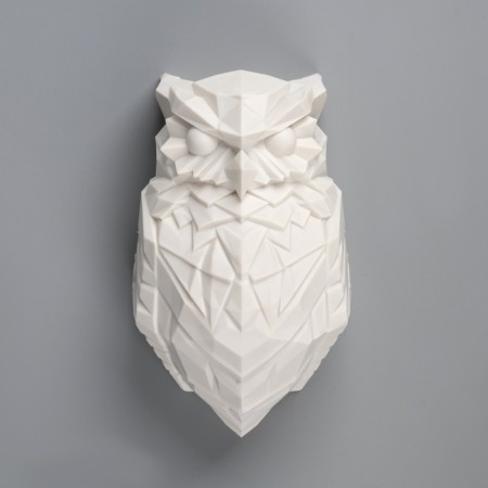 Lamp-sir "Eagle owl" 12.5 × 20.5 × 9.5 cm, plastic, aah2, glow of white-4