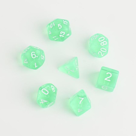 A set of cubes for D&D (Dungeons and Dragons, DND), series: D&D, "Game time. Shine", 7 pcs-1