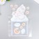 The sticker for the switch "Bunnies on the cloud" Window 8.5x8.5 cm, voluminous 26x16.5 cm