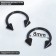 Circular in an eyebrow (piercing), spike, d = 8 mm, pair, black color