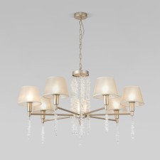 Suspended lamp EUROSVET CHARUL 60148/7, E14, 7x40W, 890x890 mm, color gold