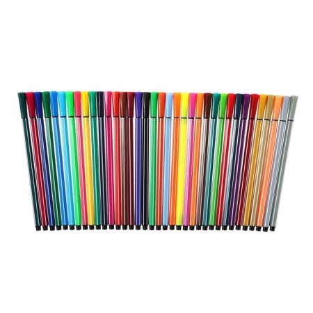 Fleeters of 36 colors "Duck with glasses", in a plastic pencil case, mix-3