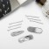 Invisibility for hair "Atlas" (set 9 pcs) 5 cm, silver
