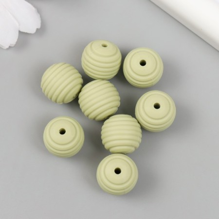 Busina silicone "Round with a beam" Herbal d = 1.5 cm-1