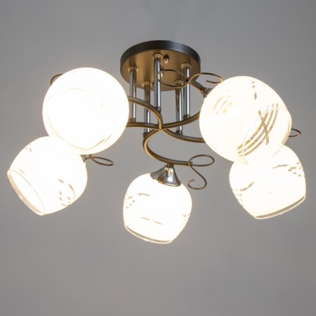 Milava chandelier 5he27 40W black-chromium 62x62x27 cm Bayerlux-1