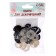 Rifle eyes with plugs, set of 10 pcs., Size 1 pc. - 2 cm, black color