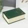 Casket to the leatherette for jewelry "Magic Book" dark green 15.5x21.5x7 cm