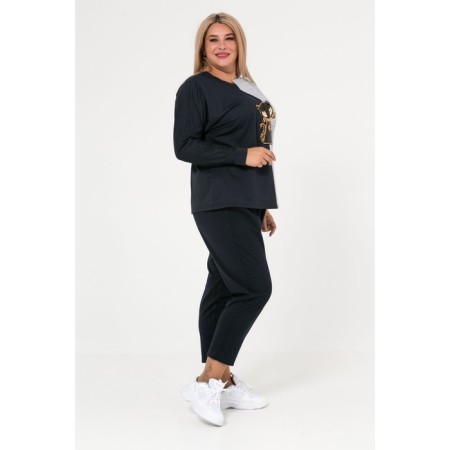 Female jumper, size 60, dark blue color-2
