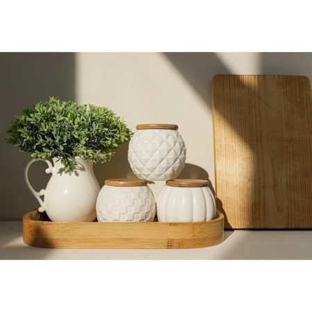 Tray with handles of the share Striata, 33 × 22 × 4.8 cm, bamboo-6