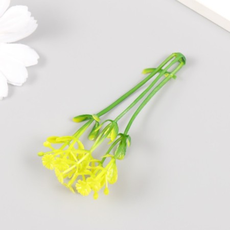 Artificial plant for creativity "celandine" set 12 pcs yellow 9 cm-3