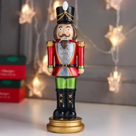 Polystone souvenir "Nutcracker in red uniform" 26x8x8 cm