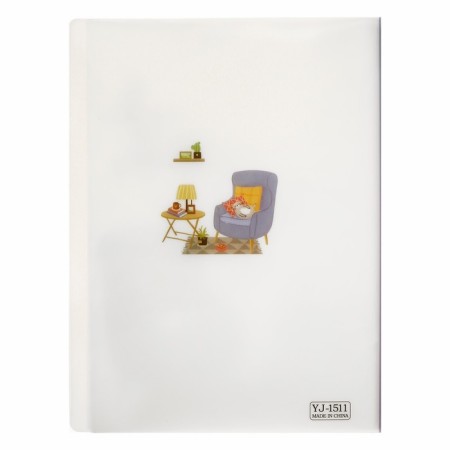 A4 folder, "home comfort" 30 transparent files, plastic, 400 μm, mix-3