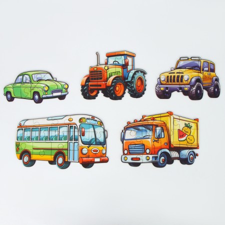 Puzzles Wooden -developing "cars" for kids-5