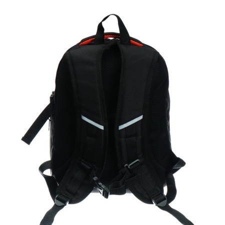 Youth backpack, 40 x 28 x 18 cm, ergonomic back, Stavia "machine", black-4
