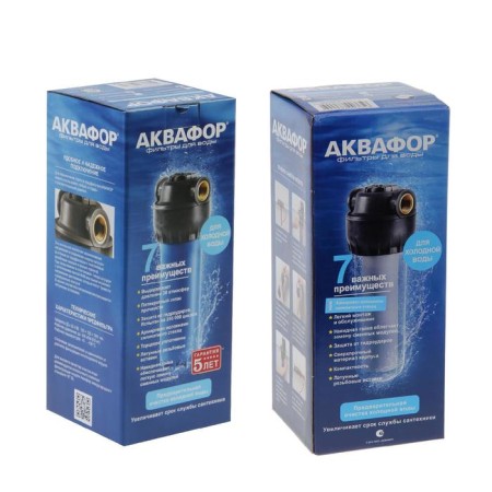 The building of the prefilter "Aquaphor", 1/2 ", 12x12.5x39 cm, for cold water, reinforced-1
