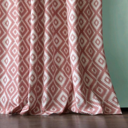 Set of curtains "Alan", size 170 x 270 cm - 2 pcs, pink-1