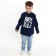 Longslit for a boy, blue color, height 122