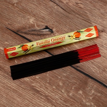 Incense "tulasi" 20 aromaches of orange and vanilla-2