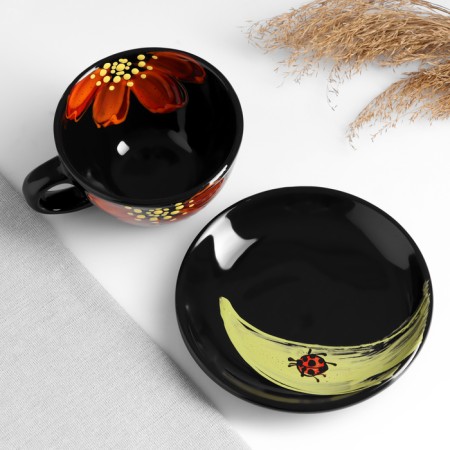 Tea couple "Gift" 0.3l / 16cm, ladybug-4
