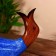 Stand for the bottle "Duck Blue" wood 25x10x20 cm