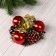 Summary for one candle "bells" cones, balls, 11x4 cm di-2 cm