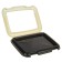 Dog toilet 46.5 x 35.5 x 5.5 cm, with a removable side, grille and column, black