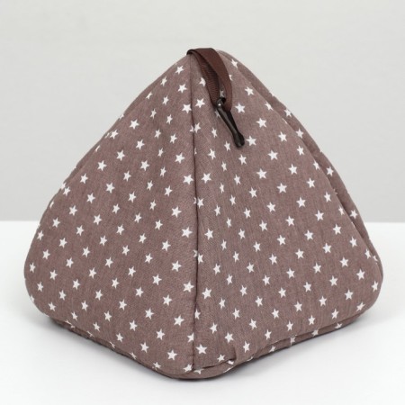 House "Vigva" for rodents, 17*17*17 cm, calico, fleece, gray-1