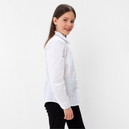 School blouse for a girl, white color, height 158 ​​cm-3