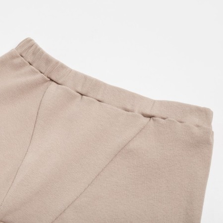 Women's shorts Minaku: Basic Line, beige color, size 48-8