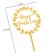 Topper "Happy Birthday", Flower, Gold, give beautifully