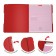 Notebook A5+, 48 sheets in the Erichkrause "Folderbook", removable plastic cover, elastic bands, offset unit, white 100%, red