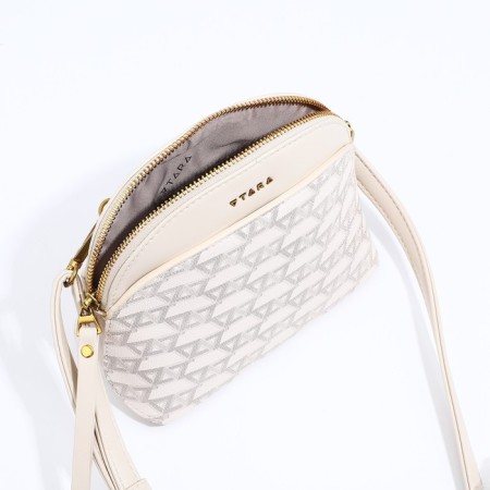 Cross-Bodi Bag on a zipper, beige color-6