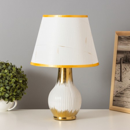 Board lamp 16688/1 E27 40W gold 29x29x50 cm Risalux