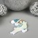 Decor for creativity wood, felt "Voroshushki in a hat" set of 6 pcs 4.2x4.2 cm