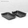 Medium pearl toilet with a mesh of 36 x 26 x 6.5 cm, silver