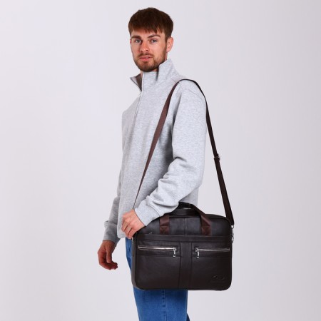 Male bag, Fidelio Largo, brown color-7