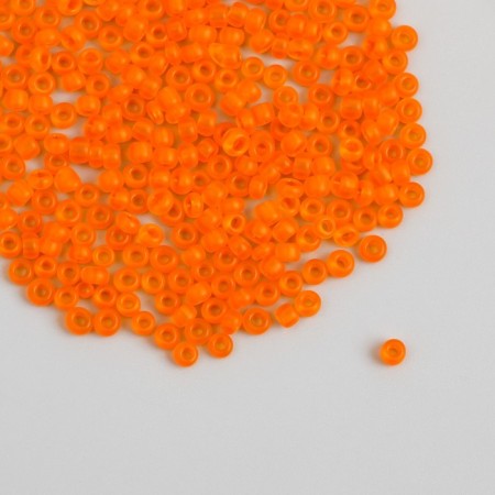 Glass 8/0 "Matte translucent. Orange" 10 g-1