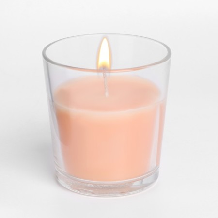 Candle in a smooth glass flavored "cinnamon", 8.5 cm-1