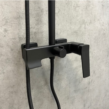 Shower system Comforty FF071R-CMT, black matte color-8