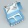 Folding box with bilateral application of the “snowy New Year”, 16 x 10 x 10 cm, New Year