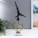 Souvenir Polystone, Metal "Athlet with weight" black with gold 50x14x27.5 cm