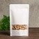 Zip-Lock package Kraft, white, with a rectangular window 30 x 40 cm