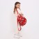 Baby backpack on lightning, 3 outer pockets, red color