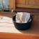 Basket for storage of handmade lauded "Louise", 33 × 33 × 16 cm, black color