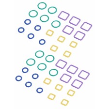 Маркер для вязания металлический Linea KnitPro, 40 шт в уп, 45514